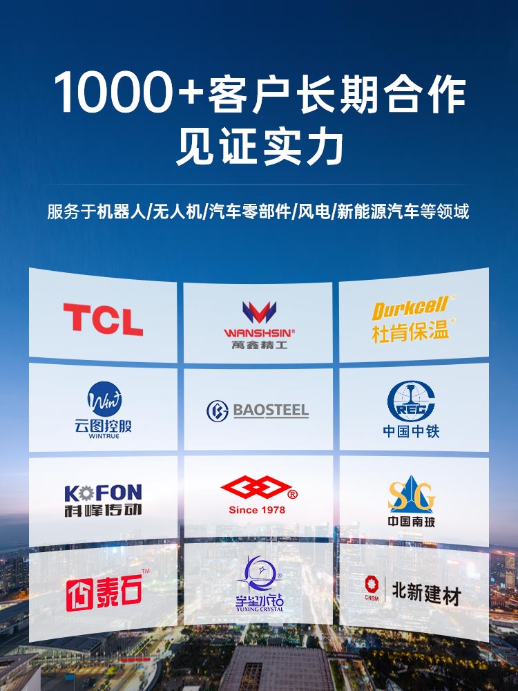 1000+客户长期合作见证实力