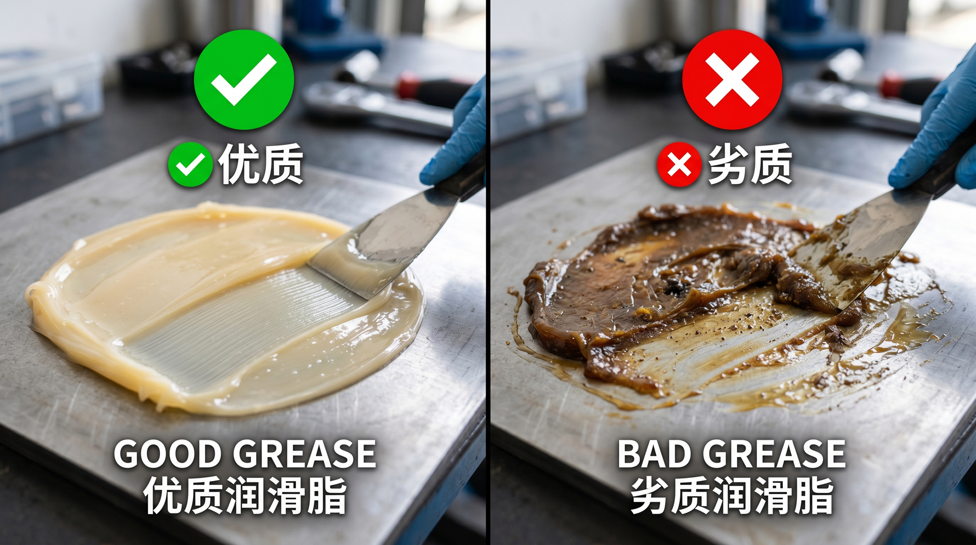 威力摩教你几招辨别齿轮润滑脂的好坏